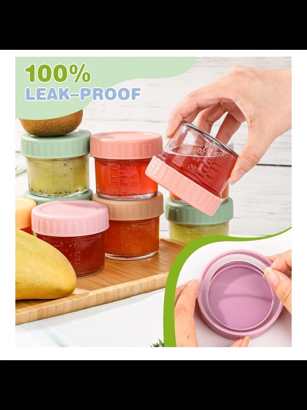 29-Piece Glass Baby Food Jar Set 🍼